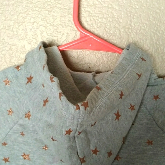 Pony Tails | Girls | Sparkly Stars Hooded Sweater| M(5/6) - Picture 10 of 11